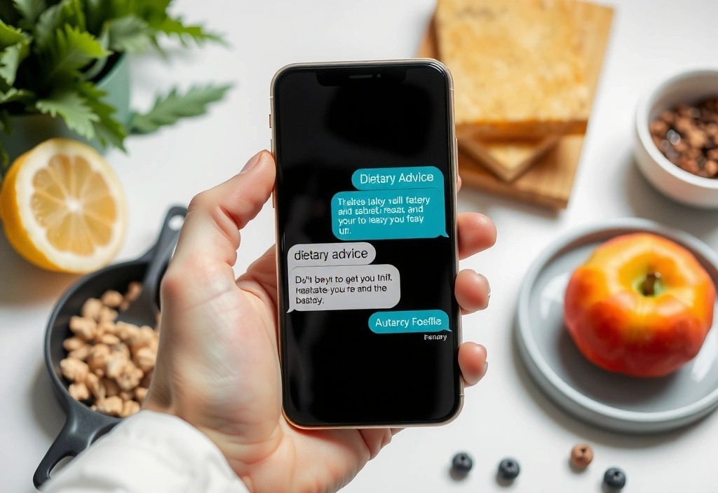 Online chat interface voor voedingsadvies